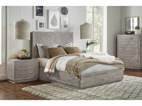 Alexandra Rustic Latte California King Solid Wood Storage Bed by Modus Furniture at Eve Furniture