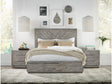 Alexandra Solid Wood California King Platform Bed in Rustic Latte by Modus Furniture at Eve Furniture