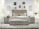 Alexandra Solid Wood California King Platform Bed in Rustic Latte by Modus Furniture at Eve Furniture