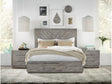 Alexandra Solid Wood Full Platform Bed in Rustic Latte by Modus Furniture at Eve Furniture