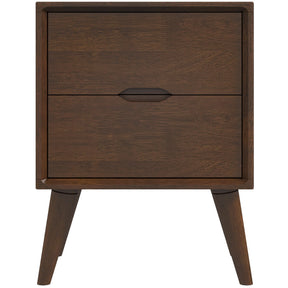 Alexandra Walnut Nightstand - 2 Drawers by Ashcroft Furniture at Eve Furniture