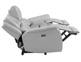 Alexandria Stone 3-Piece Top-Grain Leather Power Reclining Set by Steve Silver at Eve Furniture