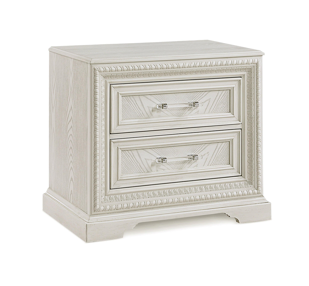 Alexandria Whitewash Nightstand by Crown Mark at Eve Furniture