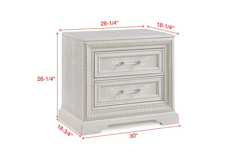 Alexandria Whitewash Panel Bedroom Set by Crown Mark at Eve Furniture