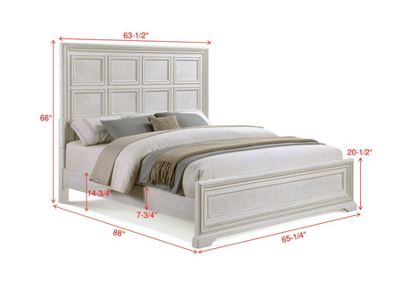 Alexandria Whitewash Panel Bedroom Set by Crown Mark at Eve Furniture