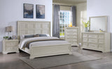Alexandria Whitewash Queen Panel Bed by Crown Mark at Eve Furniture