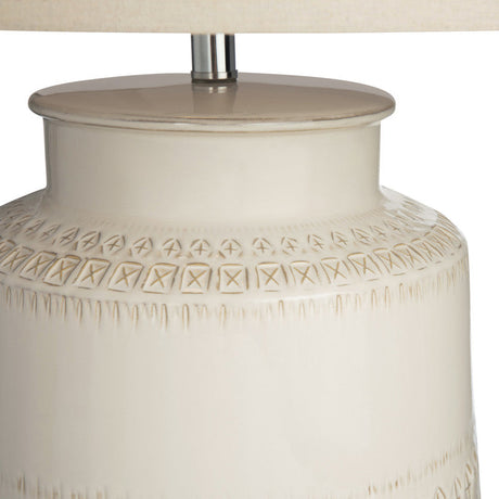Alexis Beige Table Lamp by Crestview at Eve Furniture