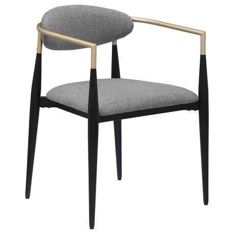 Alexis Upholstered Dining Arm Chair Grey (Set of 2) by Coaster at Eve Furniture