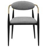Alexis Upholstered Dining Arm Chair Grey (Set of 2) by Coaster at Eve Furniture