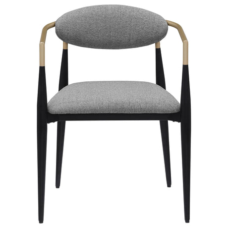Alexis Upholstered Dining Arm Chair Grey (Set of 2) by Coaster at Eve Furniture