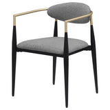Alexis Upholstered Dining Arm Chair Grey (Set of 2) by Coaster at Eve Furniture