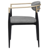Alexis Upholstered Dining Arm Chair Grey (Set of 2) by Coaster at Eve Furniture