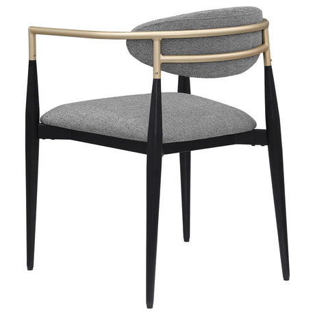 Alexis Upholstered Dining Arm Chair Grey (Set of 2) by Coaster at Eve Furniture