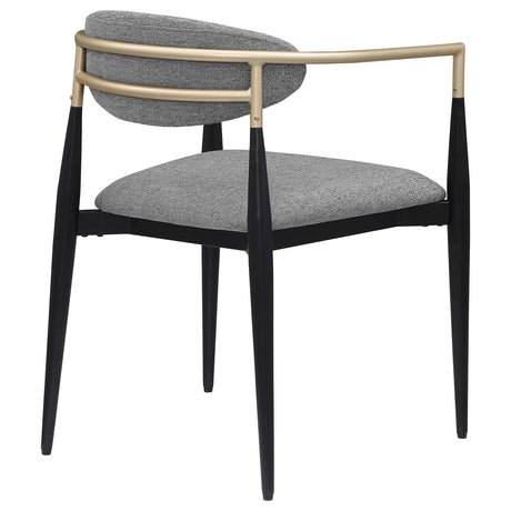 Alexis Upholstered Dining Arm Chair Grey (Set of 2) by Coaster at Eve Furniture