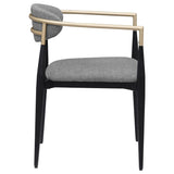 Alexis Upholstered Dining Arm Chair Grey (Set of 2) by Coaster at Eve Furniture