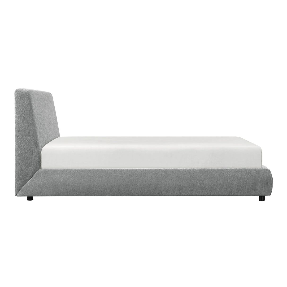 Alford Gray California King Upholstered Platform Bed by Homelegance at Eve Furniture