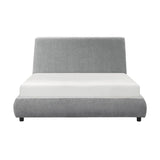 Alford Gray California King Upholstered Platform Bed by Homelegance at Eve Furniture
