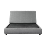 Alford Gray Queen Upholstered Platform Bed by Homelegance at Eve Furniture