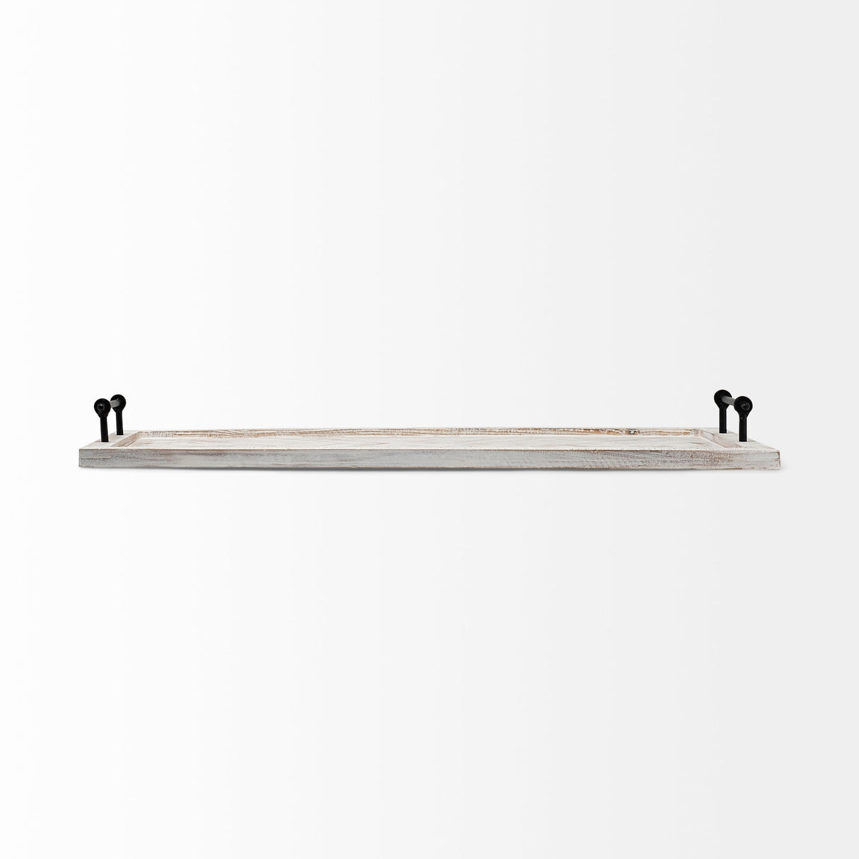 Alfred 35L x 16W Natural Wooden Herringbone Rectangular Tray by Mercana at Eve Furniture