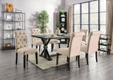 Alfred Antique Black Dining Table Only by Furniture of America at Eve Furniture
