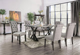Alfred Antique Black Dining Table Only by Furniture of America at Eve Furniture