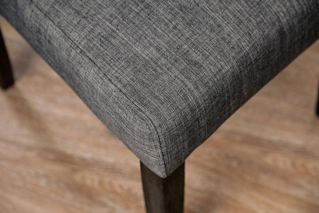 Alfred Antique Black/Gray Side Chair (2/Ctn) by Furniture of America at Eve Furniture