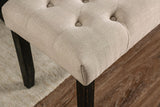 Alfred Antique Black/Ivory Bench by Furniture of America at Eve Furniture