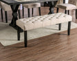 Alfred Antique Black/Ivory Bench by Furniture of America at Eve Furniture