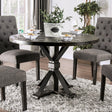 Alfred Antique Black/Ivory Round Table Only by Furniture of America at Eve Furniture