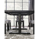 Alfred Antique Black/Rustic 7-Piece Dining Room Set by Furniture of America at Eve Furniture
