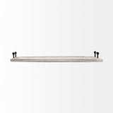 Alfred Natural Wooden Herringbone Rectangular Tray by Mercana at Eve Furniture