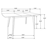 Alfredo Natural Walnut/Gray 5-Piece Dining Set by Coaster at Eve Furniture