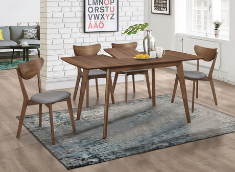 Alfredo Natural Walnut/Gray 5-Piece Dining Set by Coaster at Eve Furniture