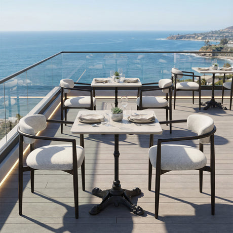 Alfresco Gray Outdoor Dining Table by Zuomod at Eve Furniture