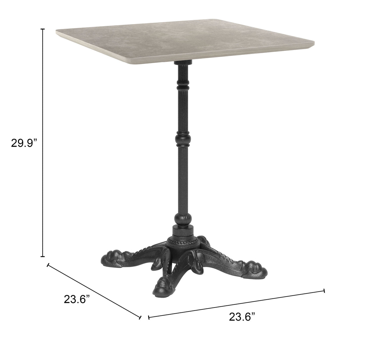 Alfresco Gray Outdoor Dining Table by Zuomod at Eve Furniture