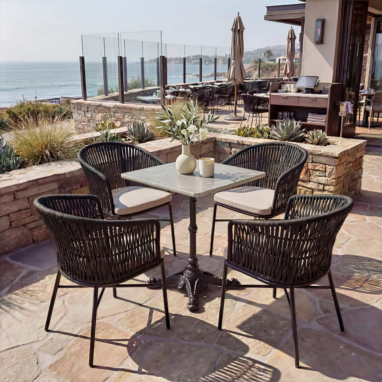 Alfresco Gray Outdoor Dining Table by Zuomod at Eve Furniture