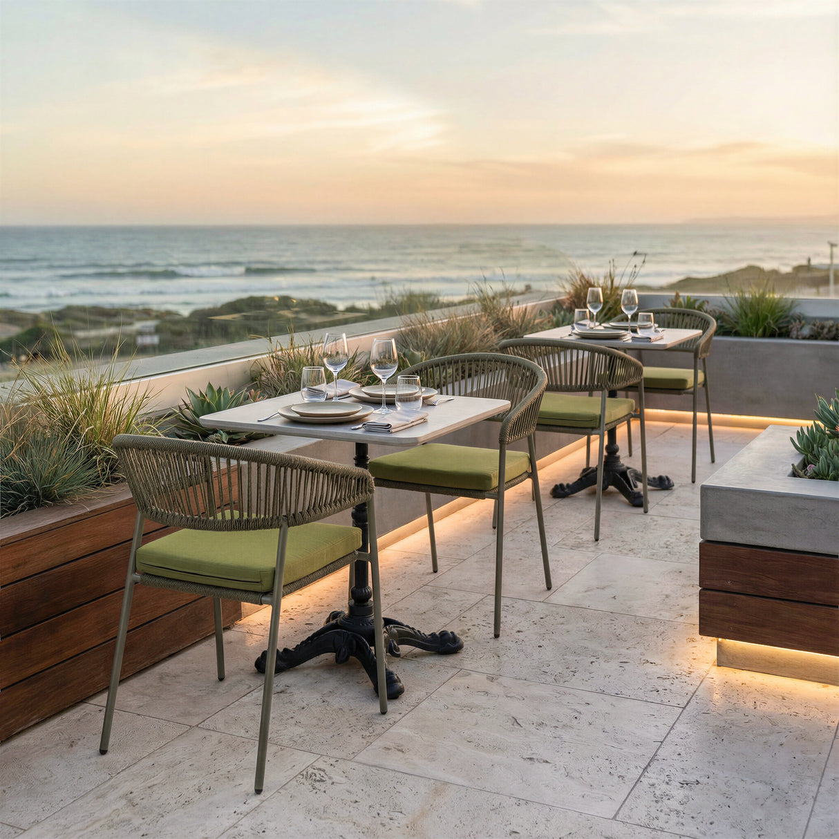 Alfresco Gray Outdoor Dining Table by Zuomod at Eve Furniture