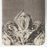 Alhambra Upholstered Gray Seat W/Black Wood Legs Accent Bench by Mercana at Eve Furniture