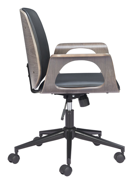 Ali Black Office Chair by Zuomod at Eve Furniture