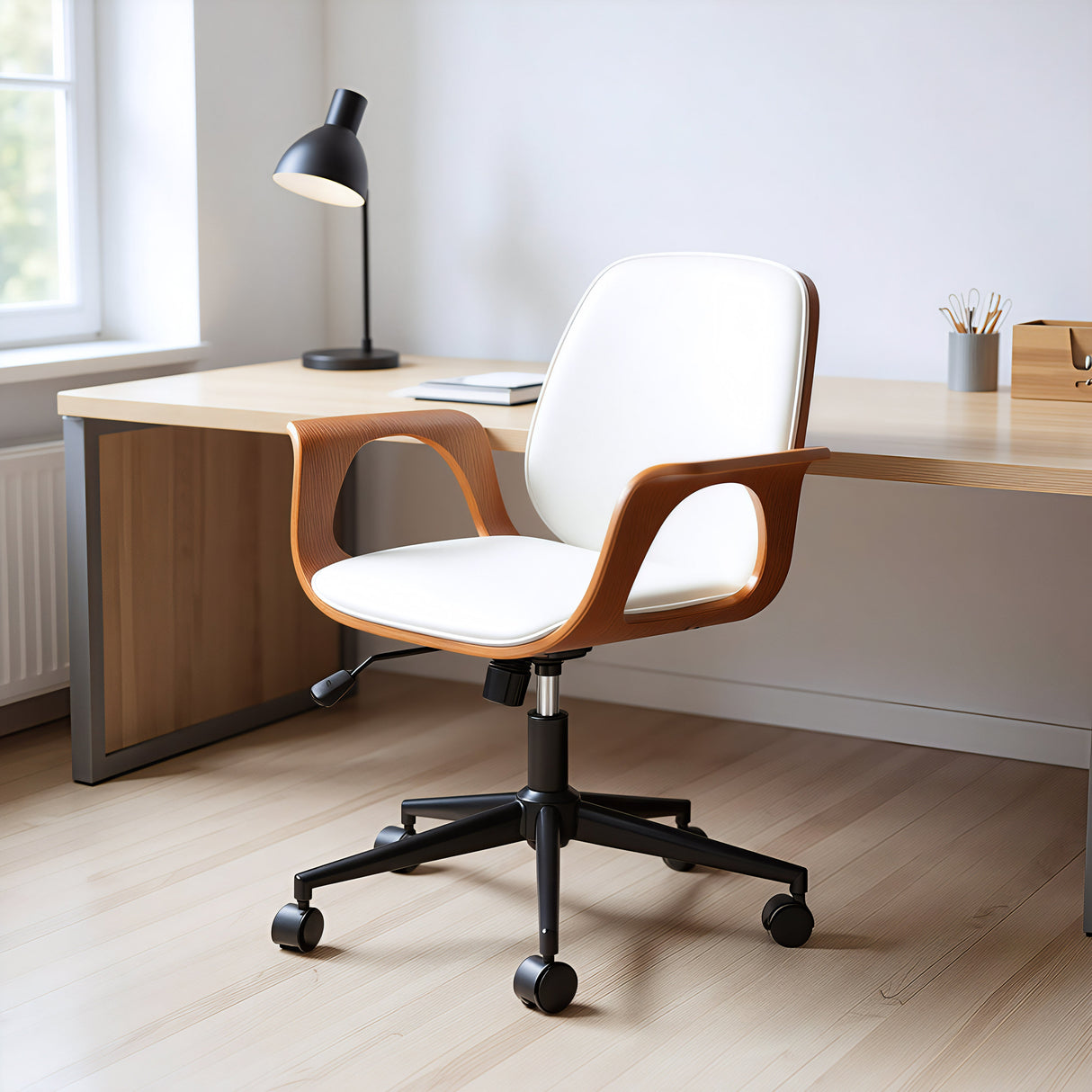 Ali White Office Chair by Zuomod at Eve Furniture