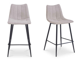 Alibi Beige Bar Stool (Set of 2)
