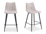 Alibi Beige Counter Stool (Set of 2)