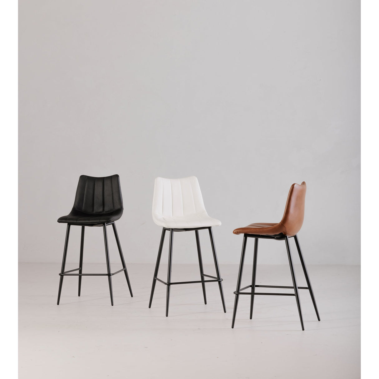 Alibi Brown Barstool (Set of 2) by Moe's Home at Eve Furniture