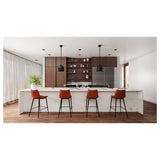 Alibi Brown Barstool (Set of 2) by Moe's Home at Eve Furniture