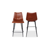 Alibi Brown Counter Stool (Set of 2) by Moe's Home at Eve Furniture