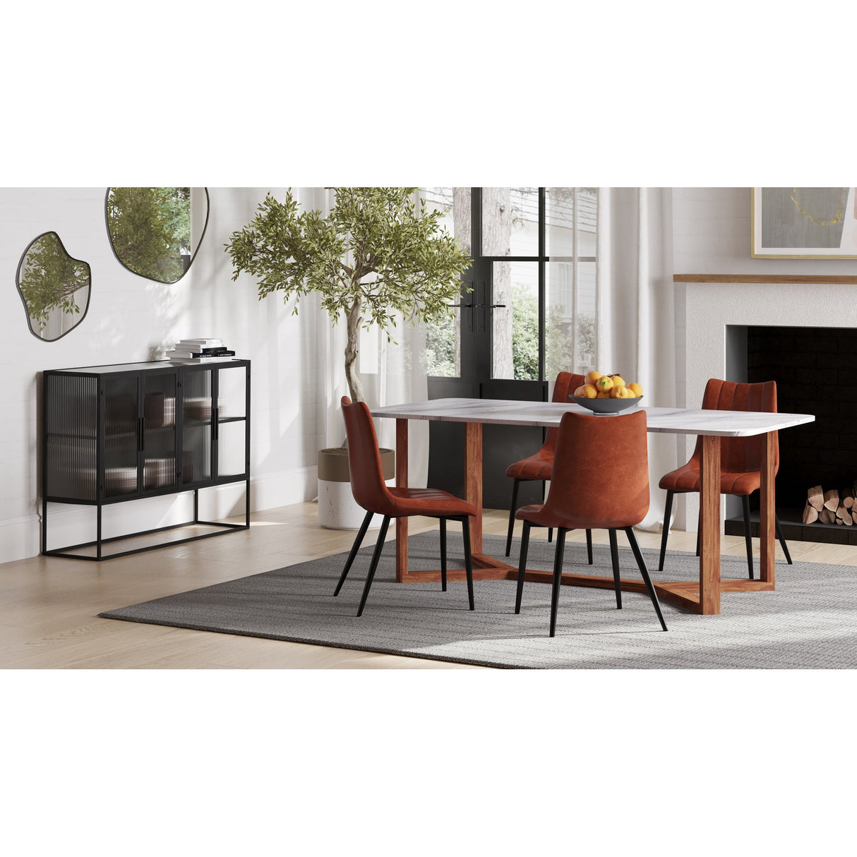 Alibi Brown Dining Chair (Set of 2) by Moe's Home at Eve Furniture