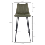 Alibi Dark Green Barstool (Set of 2) by MOES at Eve Furniture