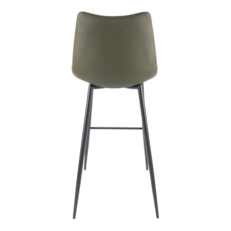 Alibi Dark Green Barstool (Set of 2) by MOES at Eve Furniture