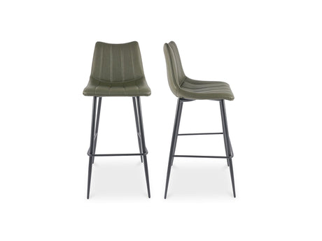 Alibi Dark Green Barstool (Set of 2) by MOES at Eve Furniture