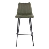 Alibi Dark Green Barstool (Set of 2) by Moe's Home at Eve Furniture